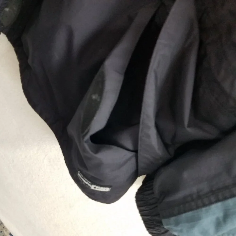 REI Co-op Rain Jacket Mens‎ XL Blue/black REI Elements Hooded Multi pocket